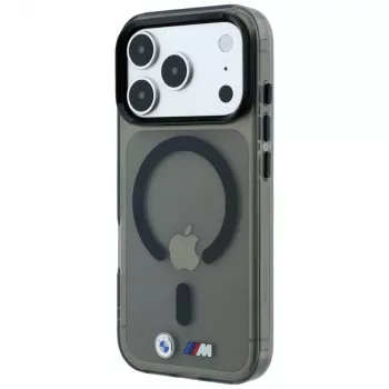 BMW M IML blizgus metalinis logotipas ir apdaila MagSafe dėklas, skirtas iPhone 18 Pro / 17 Pro - juodas