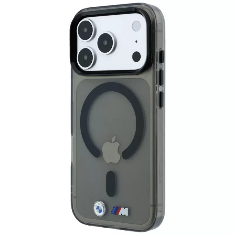 BMW M IML blizgus metalinis logotipas ir apdaila MagSafe dėklas, skirtas iPhone 18 Pro / 17 Pro - juodas