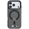 BMW M IML blizgus metalinis logotipas ir apdaila MagSafe dėklas, skirtas iPhone 18 Pro / 17 Pro - juodas