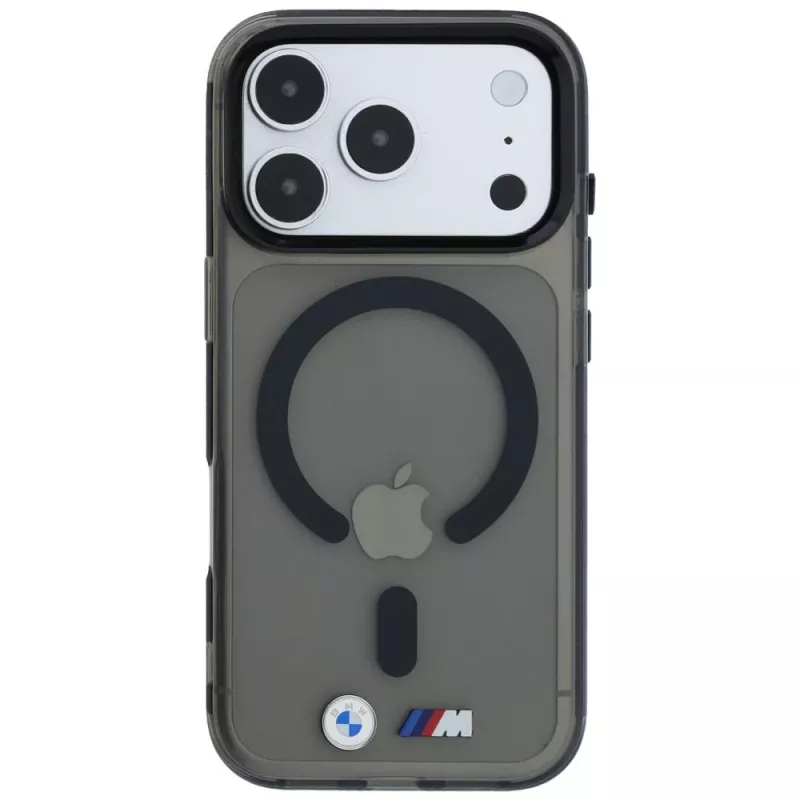 BMW M IML blizgus metalinis logotipas ir apdaila MagSafe dėklas, skirtas iPhone 18 Pro / 17 Pro - juodas
