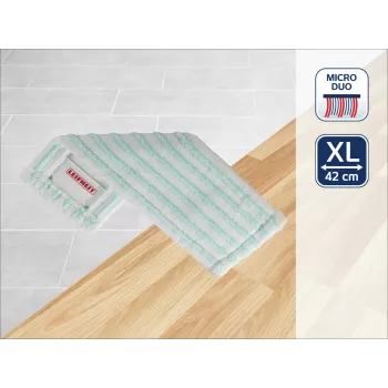 Leifheit Micro Duo atsarginė šluotostės galvutė, turkio ir balta