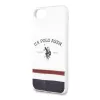 U.S. POLO ASSN. USHCI8PCSTRB iPhone 7/8/SE 2020/SE 2022 dėklas Baltas trispalvis raštas