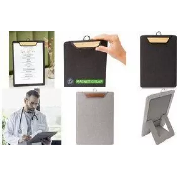 SIGEL KB223 A4 formato meniu planšetė, šviesiai pilka ir ruda