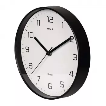 MAULdrip sieninis laikrodis 25 cm kvarcinis juodas