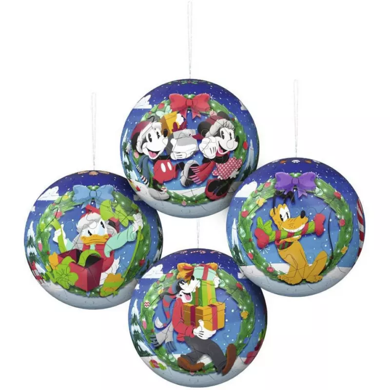 Ravensburger 3D Puzzleball Disney Kalėdinė eglutės puošmena (2 x 27 dalių)