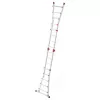 Hailo M80 4x5 kopėčios daugiafunkcinės kombinuotos, aliuminio, 20 pakopų, 150 kg, EN 131 Professional