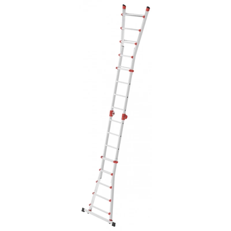 Hailo M80 4x5 kopėčios daugiafunkcinės kombinuotos, aliuminio, 20 pakopų, 150 kg, EN 131 Professional