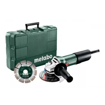Metabo W 850-125 125 mm kampinis šlifuoklis su deimantiniu disku ir dėklu