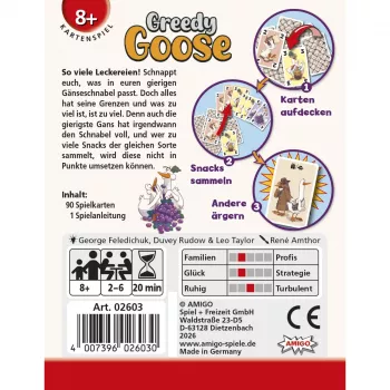 AMIGO Greedy Goose vaikų stalo žaidimas 2-4 žaidėjams, 5+ metų