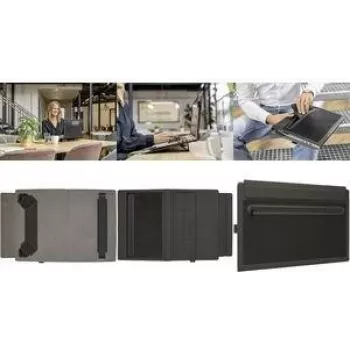 SIGEL BA511 veltinio laptopo dėklas iki 16 colių su stovo funkcija, pilkas