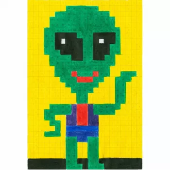 FABER-CASTELL Pixel-it spalvinimo knygelė su 32 motyvais (201572)
