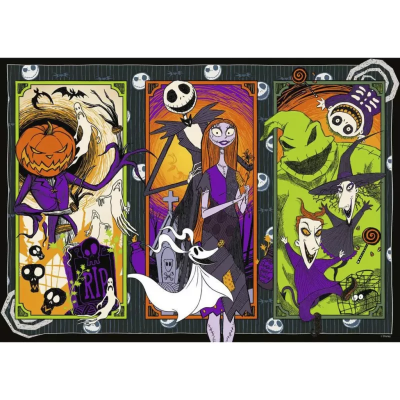 RAVENSBURGER dėlionė The Nightmare Before Christmas (1000 dalių)