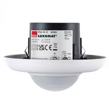 BEG LUXOMAT PD2-M-1C-UP įleidžiamas PIR buvimo jutiklis, 1 kanalas, baltas