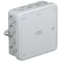 OBO A 14 kabelių jungiamoji dėžutė 100x100x38 mm šviesiai pilka RAL 7035 IP55