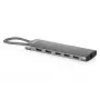 DIGITUS USB-C Dockinė stotelė, 11 prievadų, trigubas ekranas, 100W PD
