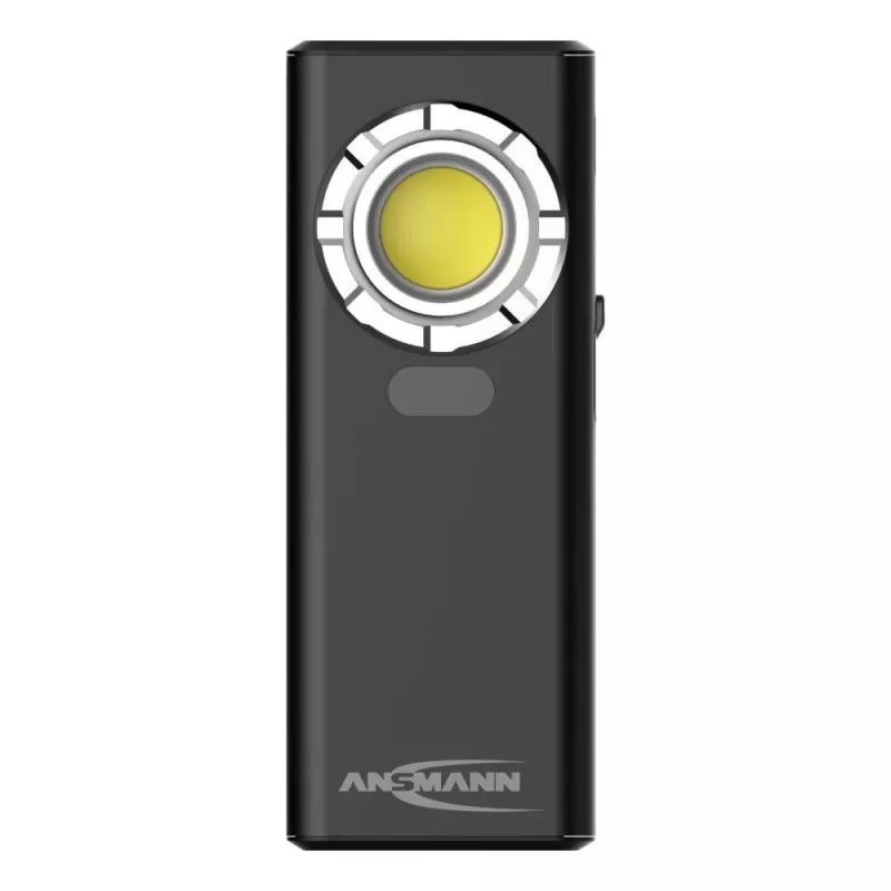 ANSMANN WL1200R įkraunama dirbtuvės lempa, 1200 lm COB LED, 6500K, Li-Ion 4000 mAh, USB-C, Power Bank, IP54, magnetinis pagrindas, kabliukai