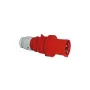 BALS CEE pramoninis kištukas 5 kontaktų 63A 400V IP44 6h Multi-Grip tiesus raudonas 2155