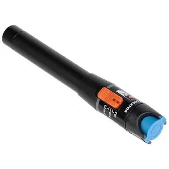 BML-205-10 vizualinis gedimų lokatorius 650nm 10mW šviesolaidžio kabelio testeris su 10km nuotoliu, universalia 2,5mm jungtimi, CW/pulsiniu režimu, aliuminio korpusu