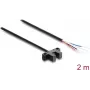 Delock 91865 šakinis šviesos barjeras 5 mm K tipo, PNP, L/D perjungimas, 2 m