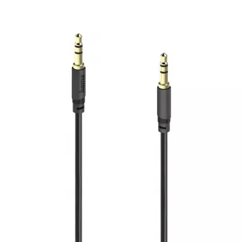 Hama Basic Line 3,5 mm Jack garso laidas, vyras į vyrą, 3 m, juoda