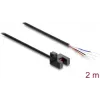Delock 91870 Šakių šviesos barjeras 5 mm Type R su 4 atvirais kabelio galais NPN L/D perjungiamas 2 m