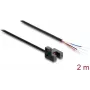 Delock 91870 Šakių šviesos barjeras 5 mm Type R su 4 atvirais kabelio galais NPN L/D perjungiamas 2 m