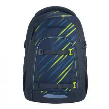 COOCAZOO MATE 30 l kuprinė Fast Lime - perdirbtas PET, ergonomiška mokyklinė kuprinė nešiojamam kompiuteriui