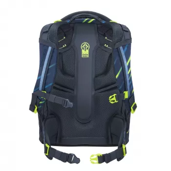 COOCAZOO MATE 30 l kuprinė Fast Lime - perdirbtas PET, ergonomiška mokyklinė kuprinė nešiojamam kompiuteriui
