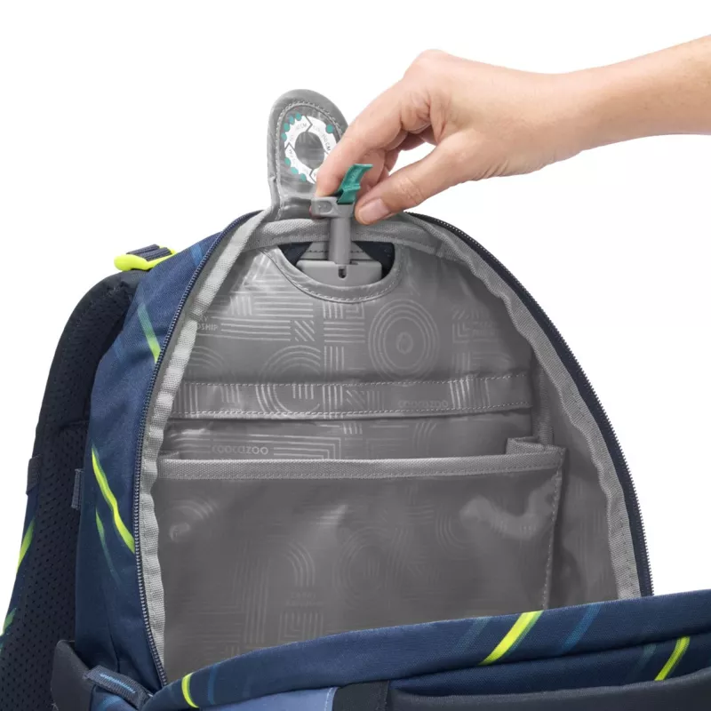COOCAZOO MATE 30 l kuprinė Fast Lime - perdirbtas PET, ergonomiška mokyklinė kuprinė nešiojamam kompiuteriui