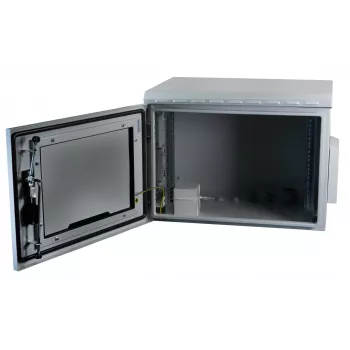 EFB Elektronik 691716IP55.2G 16U 600x600mm sieninis tinklo spintas IP55 su stiklo durimis, šviesiai pilka RAL7035