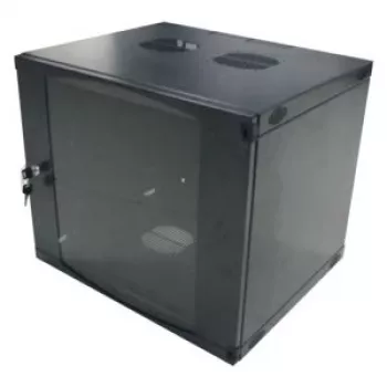 LogiLink 19 inch sieninis vienos sekcijos spintos 6U, plokščios pakuotės, juodos (RAL 9005)