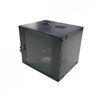 LogiLink 19 inch sieninis vienos sekcijos spintos 6U, plokščios pakuotės, juodos (RAL 9005)