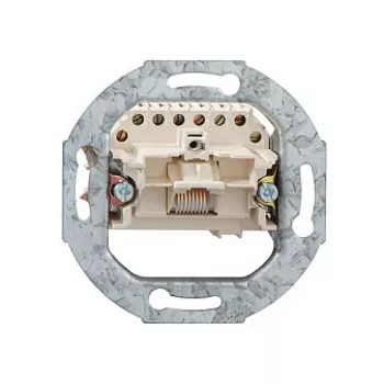 Rutenbeck UAE 8 (8) Up 0 įleidžiamas RJ45 tinklo lizdas, Cat.5e, neekranuotas, gryna balta