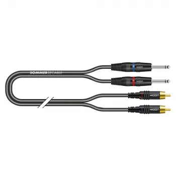 Sommer Cable SC-Onyx 0,25 mm² subalansuotas garso kabelis 1 m – itin mažos talpos OFC jungiamasis kabelis