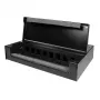 LogiLink konsolidacijos taško dėžutė 8 arba 12 Keystone moduliams, metalinė, juoda