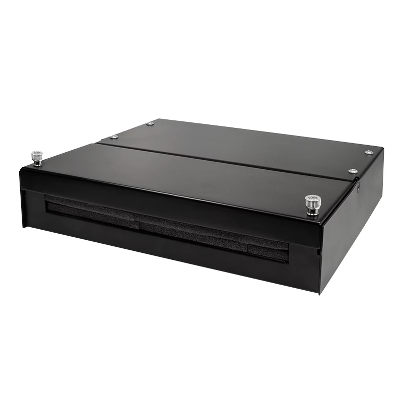 LogiLink konsolidacijos taško dėžutė 8 arba 12 Keystone moduliams, metalinė, juoda