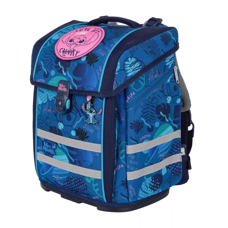 McNeill PERFECTO mokyklinė kuprinė su priedais 5 dalių rinkinys Disney Stitch