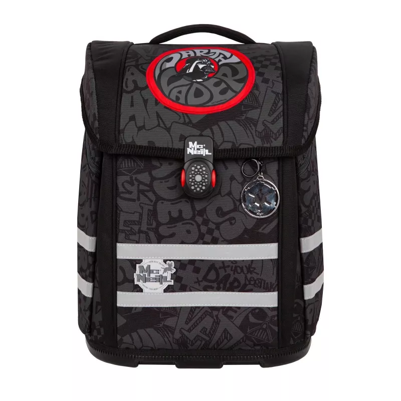 McNeill PERFECTO Star Wars Darth Vader mokyklinės kuprinės rinkinys, 5 dalys, juodos spalvos (9658272000)