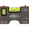 WIHA Mini gulsčiukas kišeninis 8 cm pilkas/raudonas su magnetu