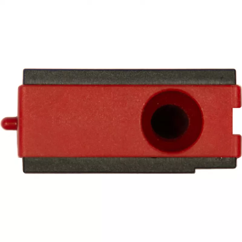 WIHA Mini gulsčiukas kišeninis 8 cm pilkas/raudonas su magnetu