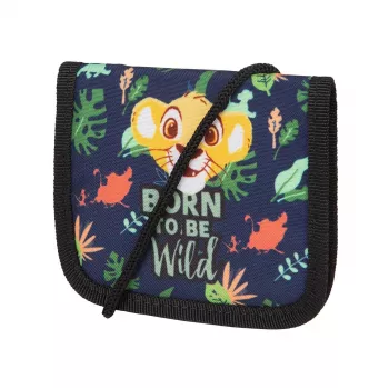 McNeill Lion King Chest Pouch – Disney „Liūtas Karalius“ kaklo piniginė vaikams, mėlyna/žalia