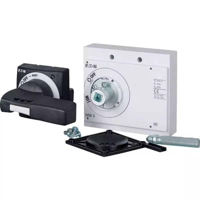 Eaton NZM3-XTVD-0 durų movos sukamasis rankenėlė, juoda, IP66, užrakinama