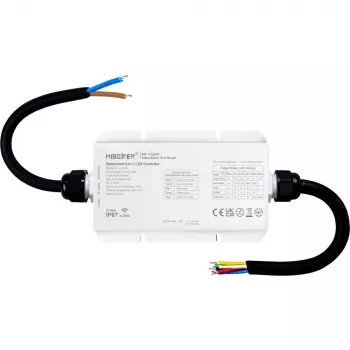 Miboxer LS2-WP vandeniui atsparus IP67 5-in-1 LED valdiklis 2.4G RF (12-24V, 6A/CH, 240W maks.)