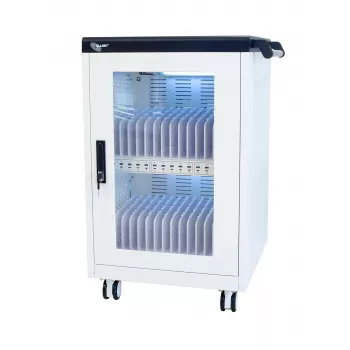 ALLNET CX30-30W 30 įrenginių įkrovimo spinta su 30 USB-A prievadų, 360W bendra galia, rakinamas plieninis korpusas, 30W vienam įrenginiui
