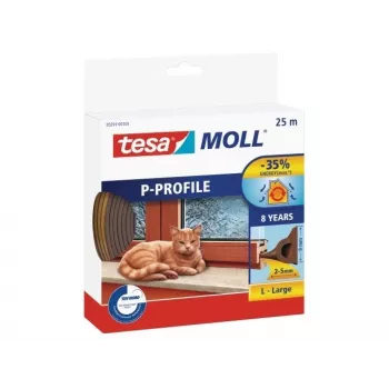 TESA Bronze P-Profile EPDM putų gumos tarpinė durų ir langų sandarinimui 25 m
