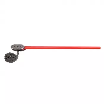 Rothenberger 70245 grandininis vamzdžių raktas Nr. 6, 6 colių / 168 mm talpa, 600 mm grandinė, kaltasis plienas, dvipusis reversinis nasras, miltelinis dažymas