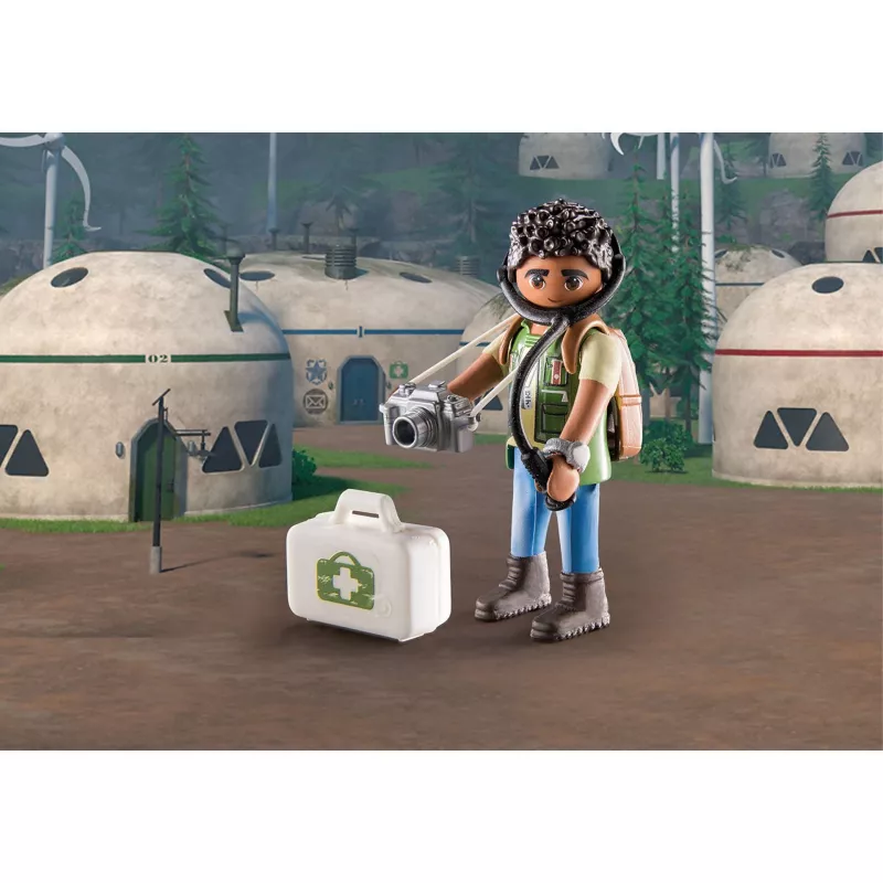Playmobil 71082 Dragons: The Nine Realms – Plowhorn ir D'Angelo su krištolo uolos sprogdinimo funkcija