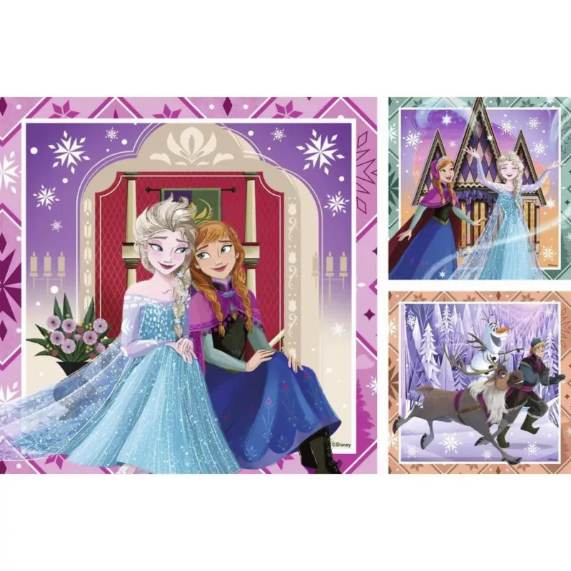 Ravensburger Disney Frozen 2 vaikų dėlionės rinkinys - 3x49 dalių