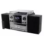 Soundmaster MCD5600SW Stereo muzikos centras su DAB+ radiju, CD grotuvu, plokštelių grotuvu, dvigubu kasečių bloku, Bluetooth ir USB įrašymu - juodos spalvos