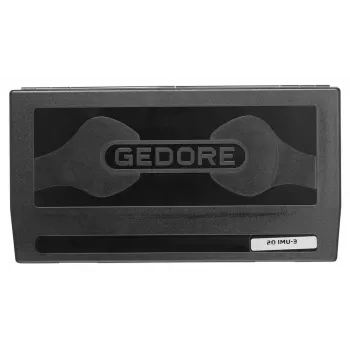 GEDORE 1/4 colio veržliarakčių komplektas 20 IMU-3, 33 dalių, šešiabriauniai 4-14 mm, 72 dantų reketas